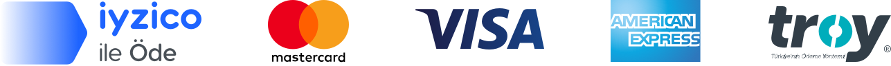 iyzico ile Öde — Mastercard, Visa, AmEx, Troy